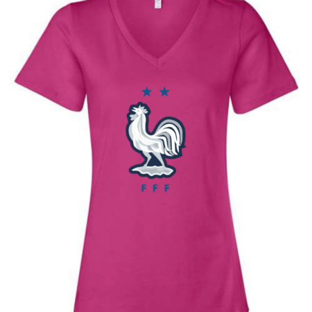 France National Team Rooster Bella Canvas Women’s V-Neck T-Shirt