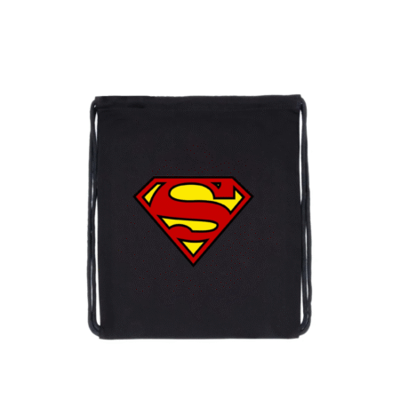 Superman Logo Drawstring Backpack