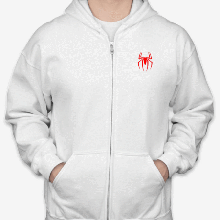 Classic Spider-Man Logo Unisex Full-Zip Hoodie