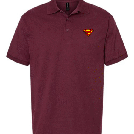 Classic Superman Logo Men’s Polo Shirt