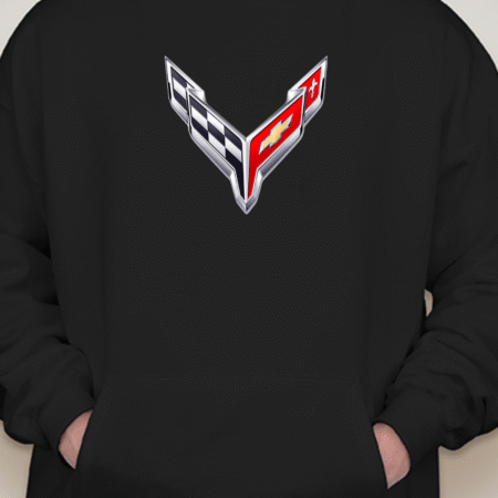 Classic Corvette Emblem Unisex Pullover Hoodie