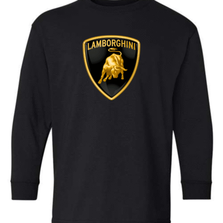 Lamborghini Logo Youth Long Sleeve T-Shirt