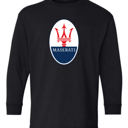 Maserati Logo Youth Long Sleeve T-Shirt