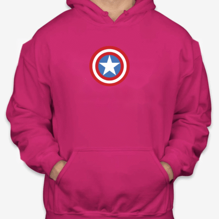 Classic Captain America Shield Unisex Pullover Hoodie