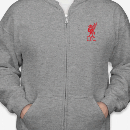 Classic Liverpool FC Logo Unisex Full-Zip Hoodie