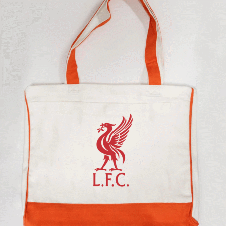 L.F.C. Liverbird Logo Trimmed Tote Bag