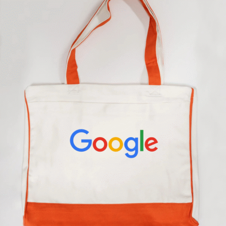 Google Logo Trimmed Tote Bag