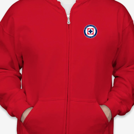 Classic Cruz Azul Logo Unisex Full-Zip Hoodie