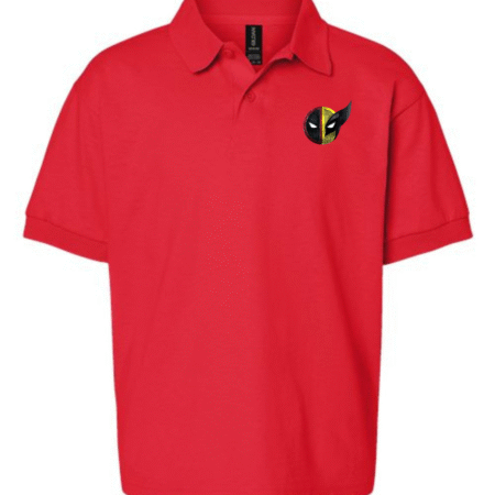Deadpool & Wolverine Logo Youth Polo Shirt