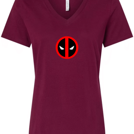 Deadpool Inspired Women’s V-Neck T-Shirt  Bella Canvas