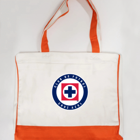 Cruz Azul Football Logo Trimmed Tote Bag