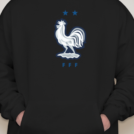 Classic France FFF Rooster Crest Unisex Pullover Hoodie