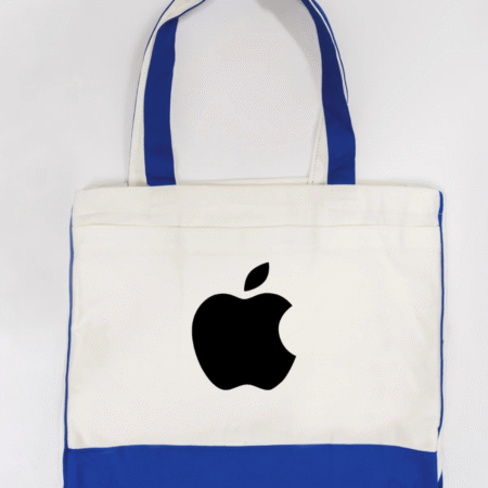 Apple Logo Trimmed Tote Bag