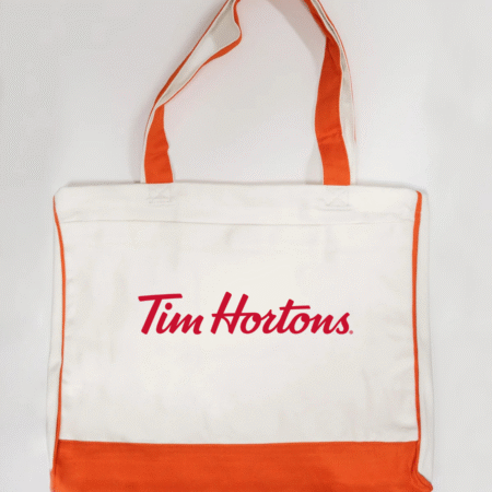 Tim Hortons Logo Trimmed Tote Bag