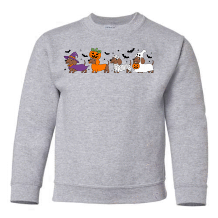 Wiener Dog Halloween Party Youth Sweatshirt