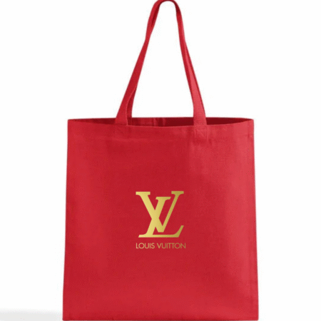 Louis Vuitton Logo Canvas Tote Bag