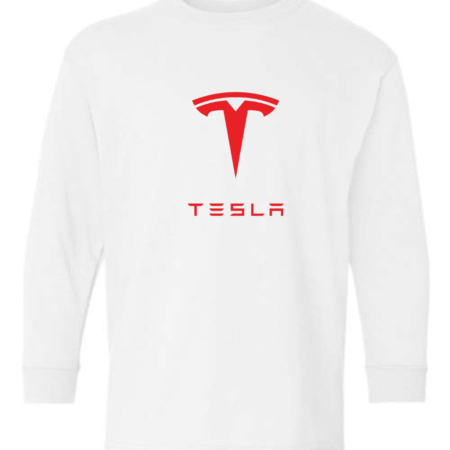 Tesla Logo Youth Long Sleeve T-Shirt