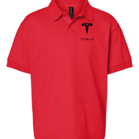 Tesla Logo Youth Polo Shirt