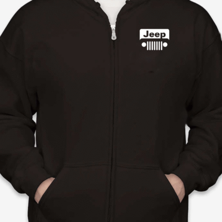 Classic Jeep Logo Unisex Full-Zip Hoodie