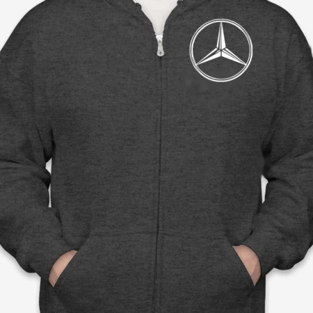 Classic Mercedes-Benz Logo Unisex Full-Zip Hoodie