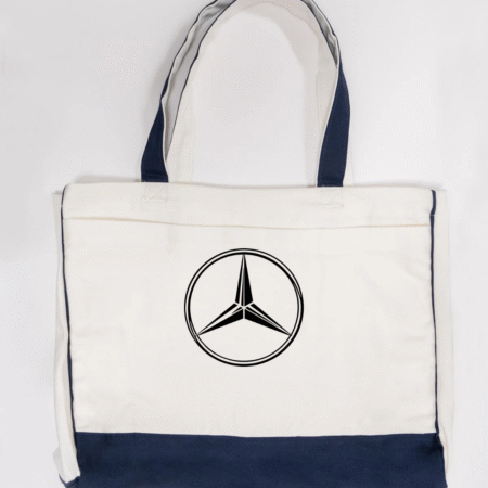 Mercedes Logo Trimmed Tote Bag
