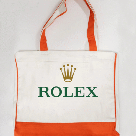 Rolex Logo Trimmed Tote Bag