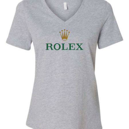 Rolex Inspired Women’s V-Neck T-Shirt  Bella Canvas
