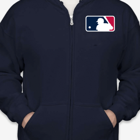 Classic MLB Logo Unisex Full-Zip Hoodie