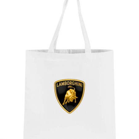 Lamborghini Logo Canvas Tote Bag