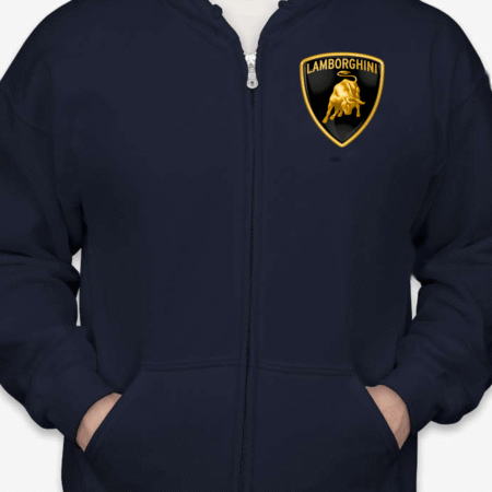 Lamborghini Logo Zip-Up Hoodie