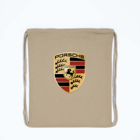 Porsche Crest Logo Drawstring Backpack