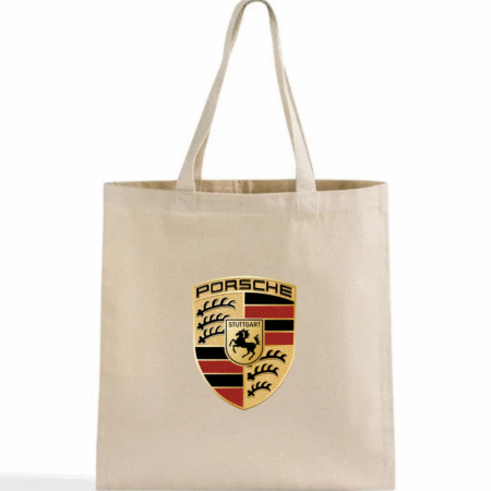 Porsche Logo Canvas Tote Bag