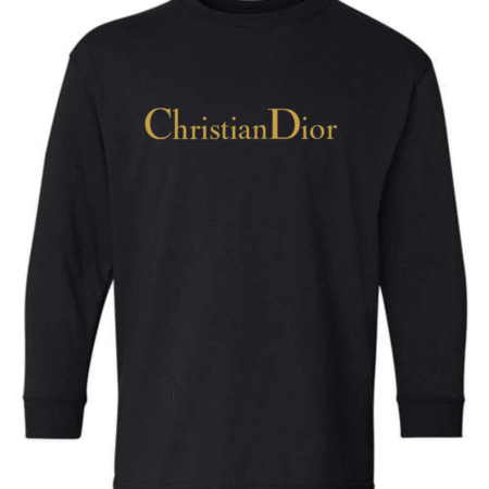 Christian Dior Logo Youth Long Sleeve T-Shirt