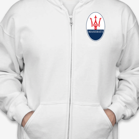Maserati Logo Full-Zip Hoodie