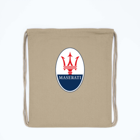 Maserati Trident Logo Drawstring Backpack