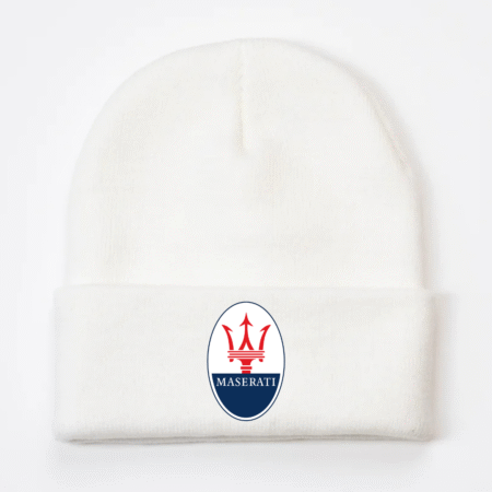 Maserati Logo Knit Beanie