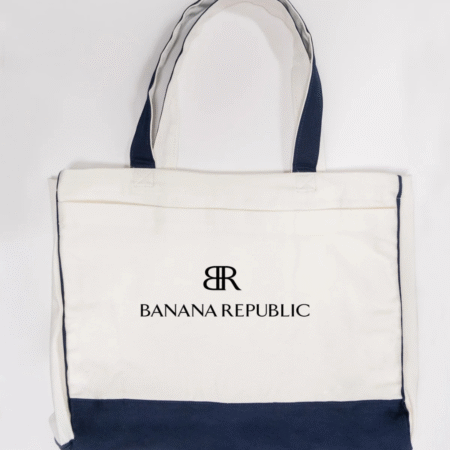 Banana Republic BR Logo Trimmed Tote Bag
