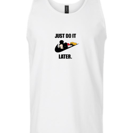 Just Do it Later Lazy Penguin Men's Tank Top