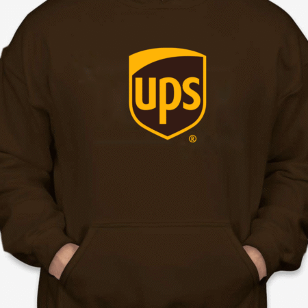 Classic UPS Shield Logo Unisex Pullover Hoodie