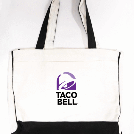 Taco Bell Logo Trimmed Tote Bag