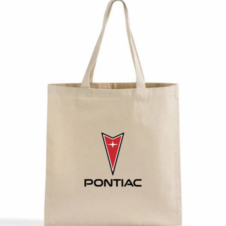 Pontiac Logo Canvas Tote Bag