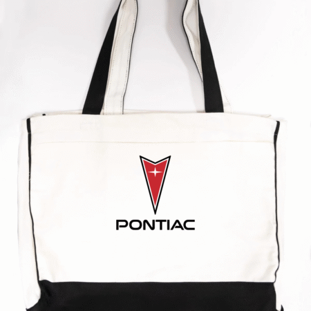 Pontiac Logo Trimmed Tote Bag