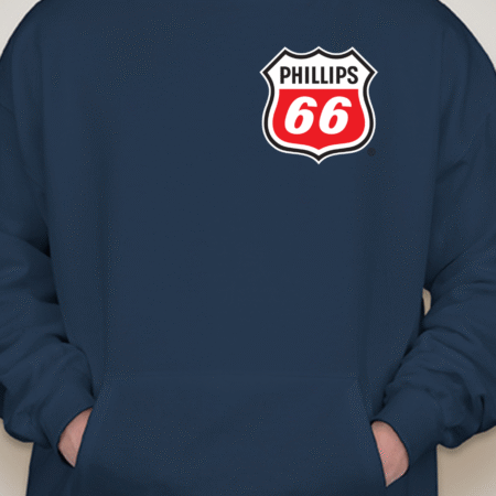 Classic Phillips 66 Shield Logo Unisex Pullover Hoodie