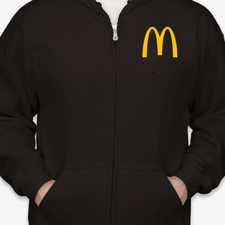 Classic McDonald’s Golden Arches Unisex Full-Zip Hoodie