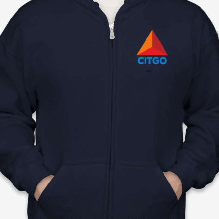 CITGO Logo Zip-Up Hoodie Unisex Gas Station Retro Streetwear