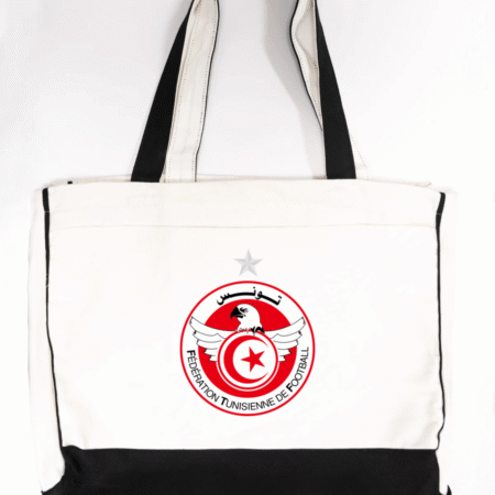 Tunisia Football Team Logo Trimmed Tote Bag