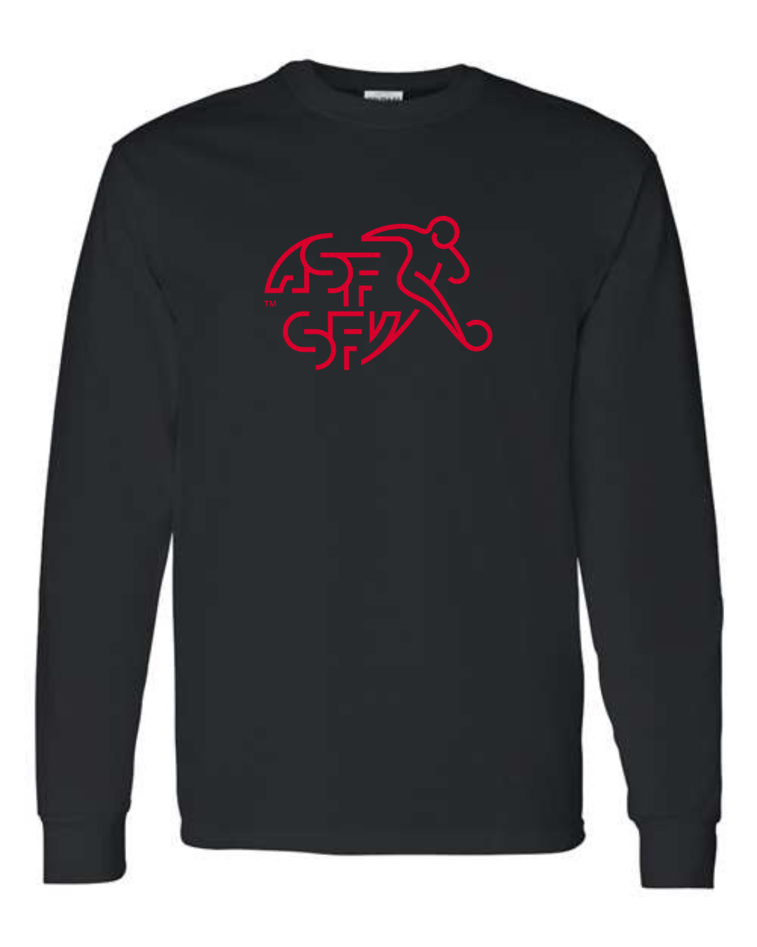 Classic Switzerland Football Team Logo Men’s Long Sleeve T-Shirt