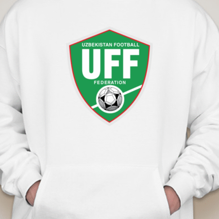Uzbekistan Football Team Logo Unisex Pullover Hoodie