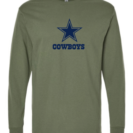 Classic Dallas Cowboys Logo Men’s Long Sleeve T-Shirt