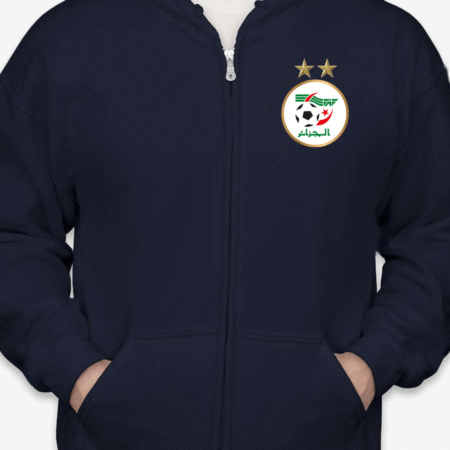 Algeria Football Team Zip-Up Hoodie Unisex Soccer Fan Streetwear